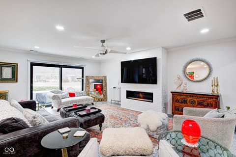 Living room at 8545 Olde Mill Trace, Indianapolis, IN