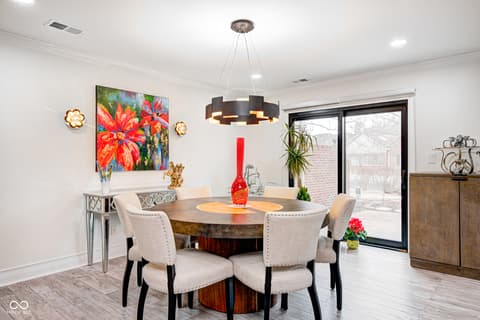 Dining room at 8545 Olde Mill Trace, Indianapolis, IN