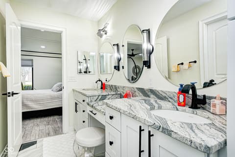 Primary bathroom at 8545 Olde Mill Trace, Indianapolis, IN