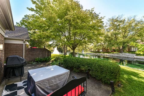 Outdoor living area at 8545 Olde Mill Trace, Indianapolis, IN