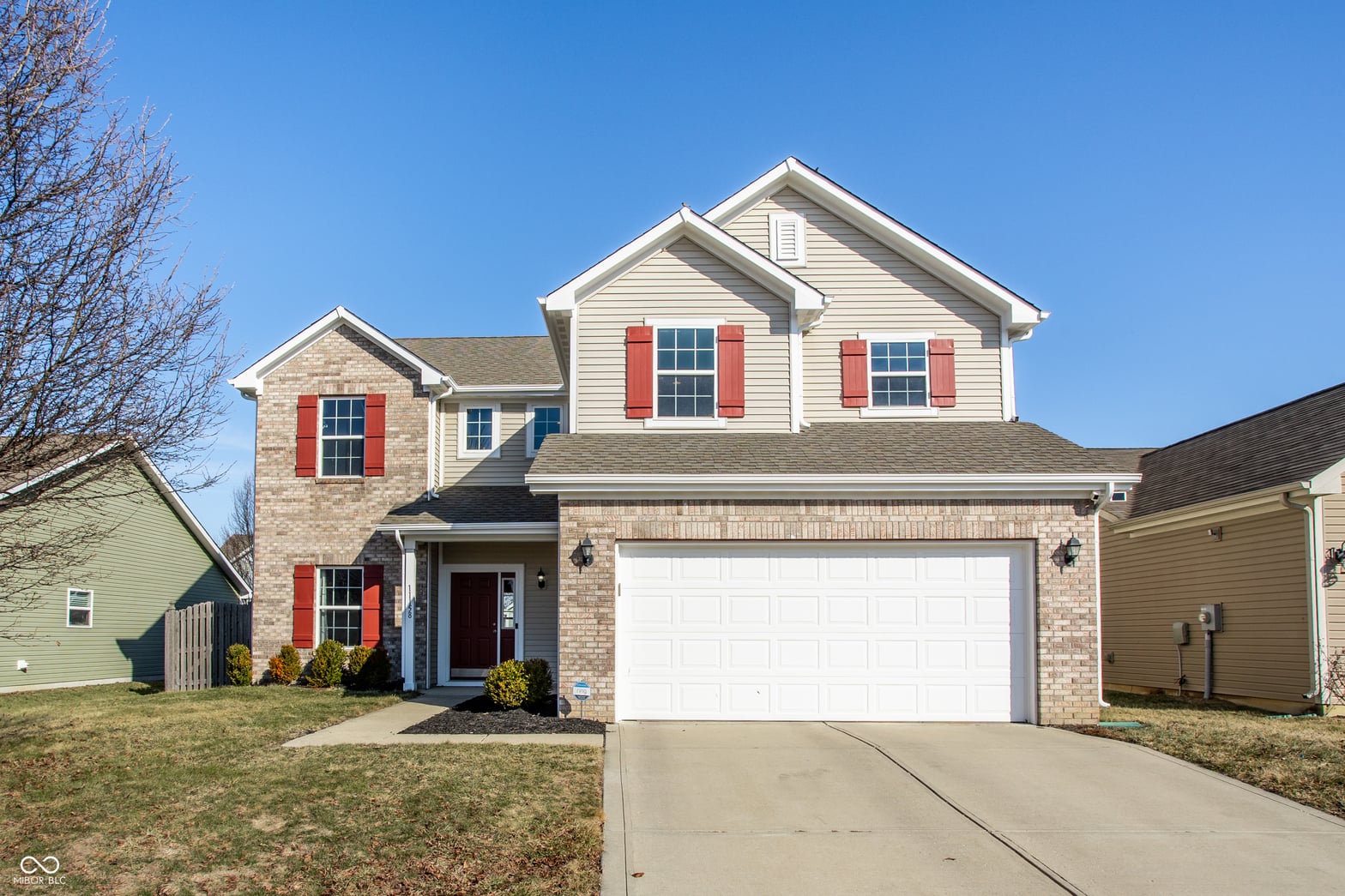 Front exterior at 11158 Lucky Dan Drive, Noblesville, IN