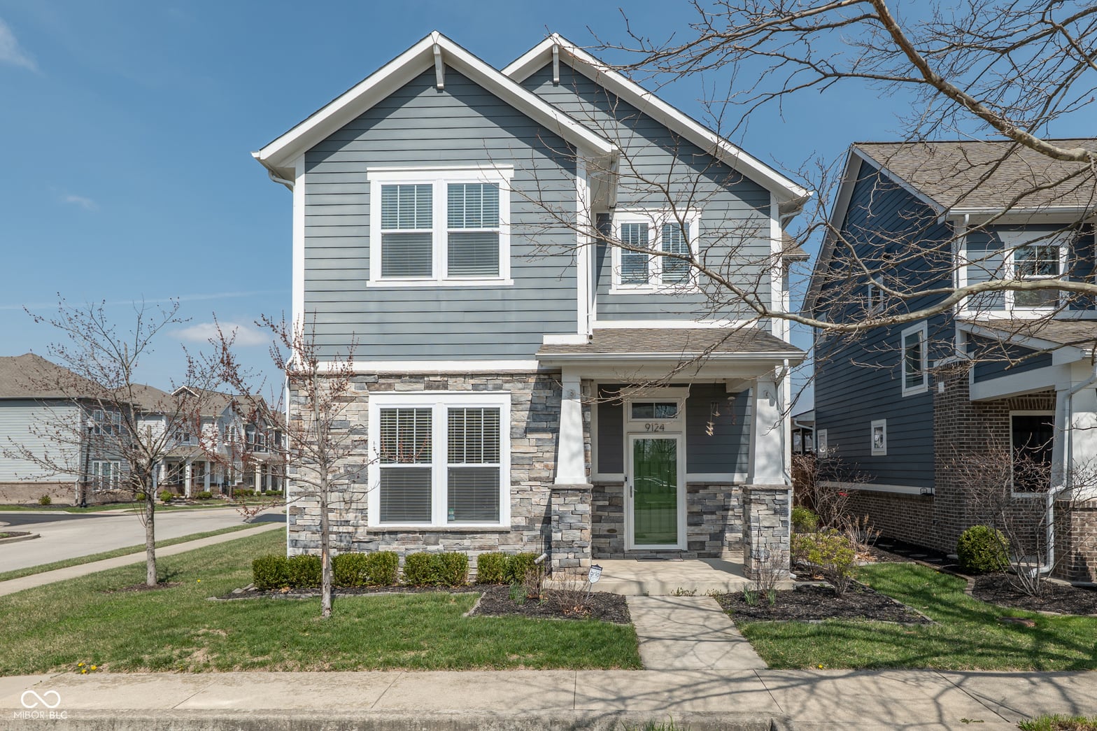 Front exterior at 9124 Hawkins Road, Indianapolis, IN