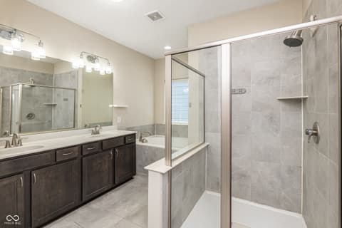 Bathroom at 9124 Hawkins Road, Indianapolis, IN