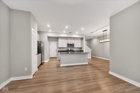 Living room at 9847 Kenwood Street, Avon, IN