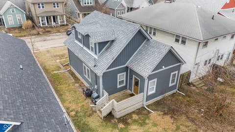Aerial view at 834 Weghorst Street, Indianapolis, IN