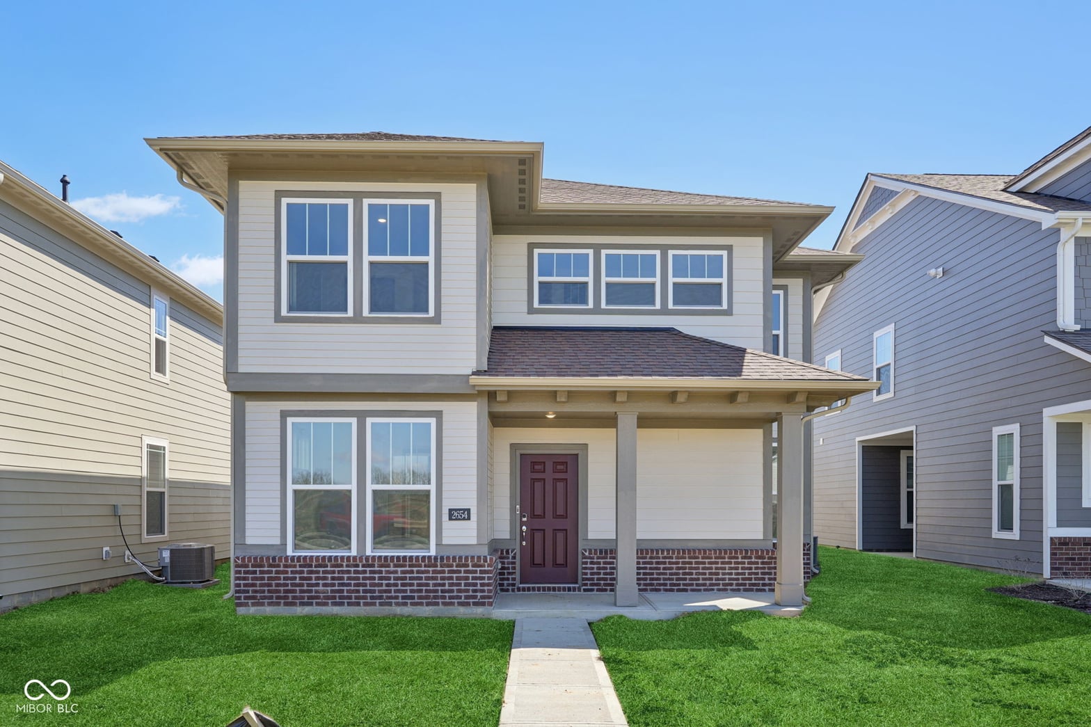 Front exterior at 2654 Prism Way, Plainfield, IN