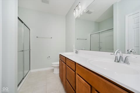 Primary bathroom at 4261 Washington Boulevard, Plainfield, IN