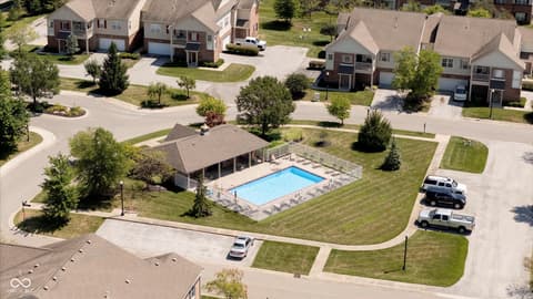 Aerial view at 4261 Washington Boulevard, Plainfield, IN