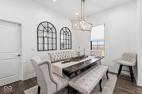 Dining room at 3947 Kace Court, Danville, IN