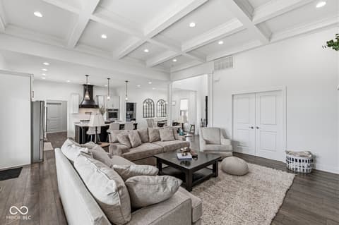 Living room at 3947 Kace Court, Danville, IN