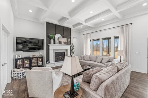 Living room at 3947 Kace Court, Danville, IN