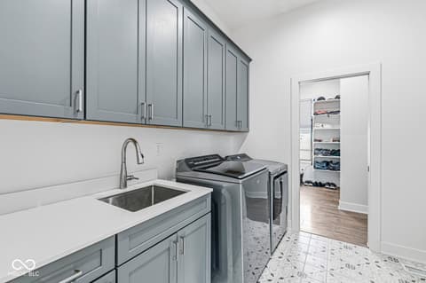 Laundry room at 3947 Kace Court, Danville, IN