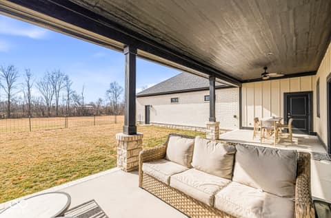 Outdoor living area at 3947 Kace Court, Danville, IN