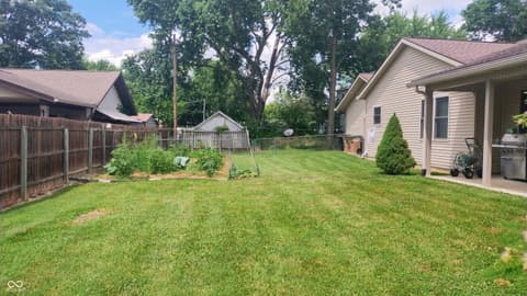 Yard at 3422 Sycamore Drive, Columbus, IN