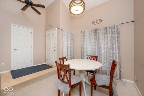 Dining room at 8012 Valley Farms Court, Indianapolis, IN