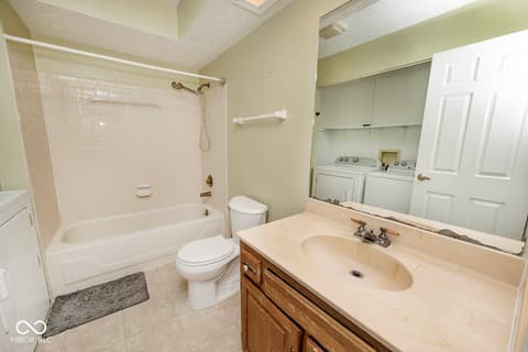 Bathroom at 8012 Valley Farms Court, Indianapolis, IN