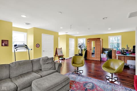 Living room at 21080 Six Points Road, Sheridan, IN