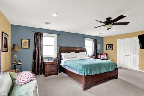 Bedroom at 21080 Six Points Road, Sheridan, IN