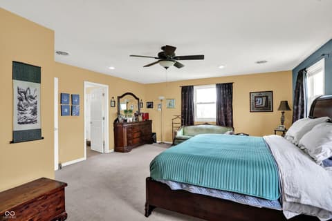 Bedroom at 21080 Six Points Road, Sheridan, IN