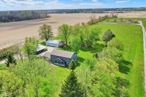 Aerial view at 21080 Six Points Road, Sheridan, IN