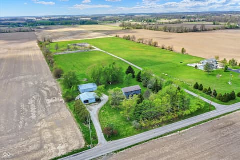 Aerial view at 21080 Six Points Road, Sheridan, IN