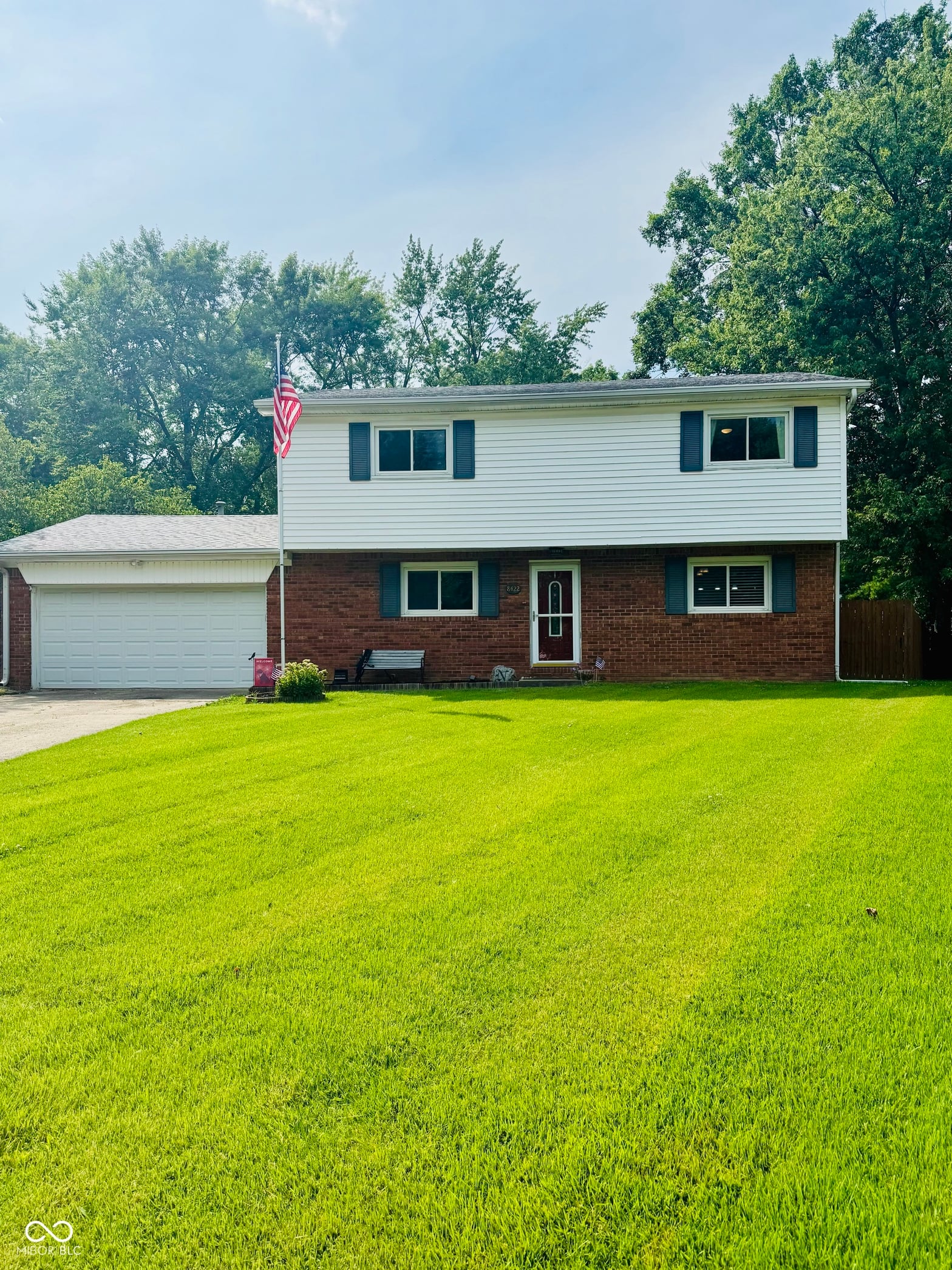 Front exterior at 8422 Kankakee Court, Indianapolis, IN