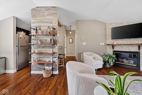 Living room at 1011 N Ogden Street, Indianapolis, IN