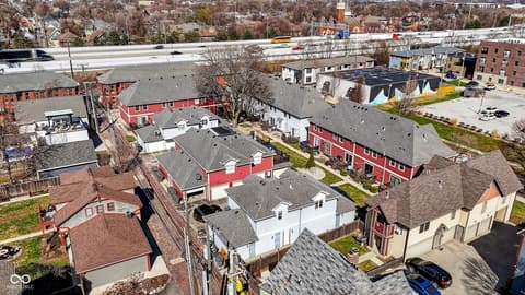 Aerial view at 1011 N Ogden Street, Indianapolis, IN