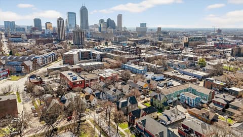 Aerial view at 1011 N Ogden Street, Indianapolis, IN