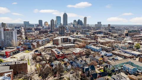 Aerial view at 1011 N Ogden Street, Indianapolis, IN