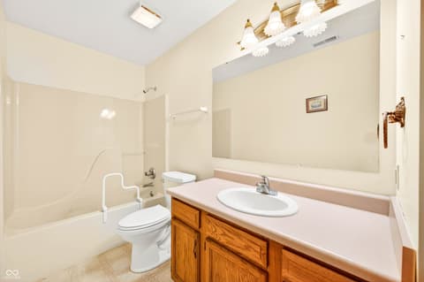 Primary bathroom at 631 N Shore Boulevard, Franklin, IN