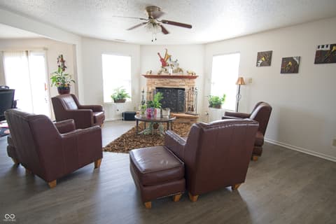 Living room at 7737 Wolfgang Place, Indianapolis, IN