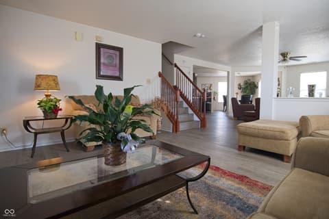 Living room at 7737 Wolfgang Place, Indianapolis, IN
