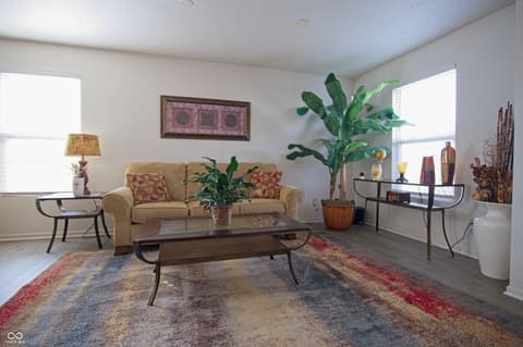 Living room at 7737 Wolfgang Place, Indianapolis, IN