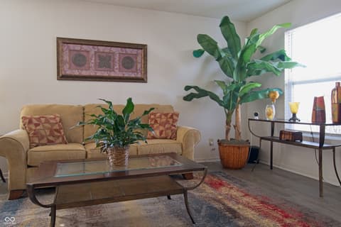 Living room at 7737 Wolfgang Place, Indianapolis, IN