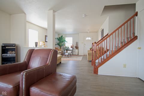 Living room at 7737 Wolfgang Place, Indianapolis, IN