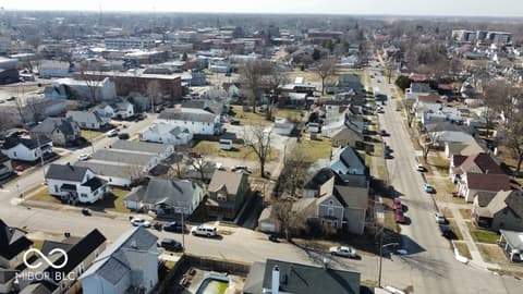Aerial view at 117 N Hamilton Street, Shelbyville, IN