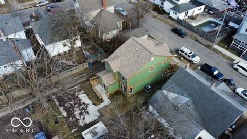 Aerial view at 117 N Hamilton Street, Shelbyville, IN