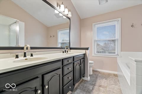 Primary bathroom at 792 Grace Drive, Carmel, IN