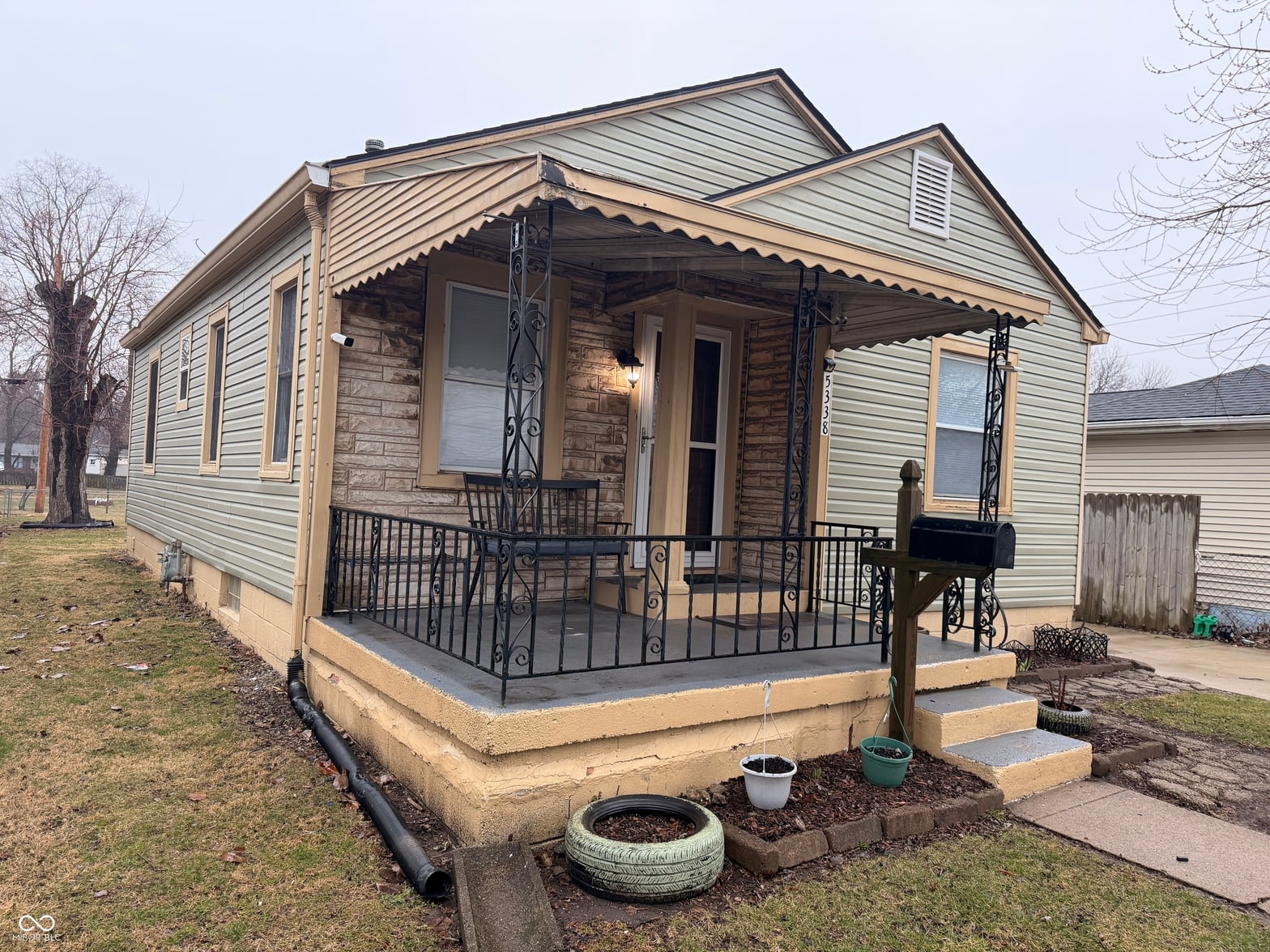 Front exterior at 5338 Brookville Road, Indianapolis, IN