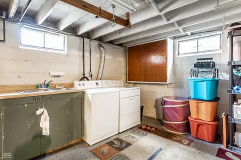 Laundry room at 730 E Gimber Street, Indianapolis, IN