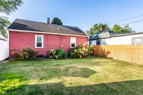 Backyard at 730 E Gimber Street, Indianapolis, IN