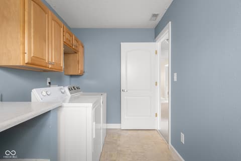 Laundry room at 2910 Parkview Drive, Columbus, IN