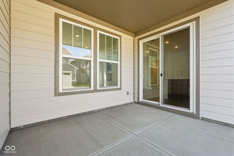 Outdoor living area at 2736 Evergreen Avenue, Plainfield, IN