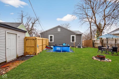Backyard at 5843 N Keystone Avenue, Indianapolis, IN