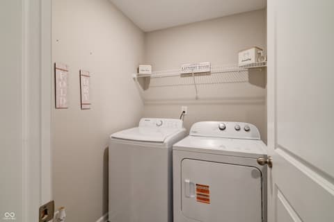 Laundry room at 1424 Crabapple Road, Franklin, IN