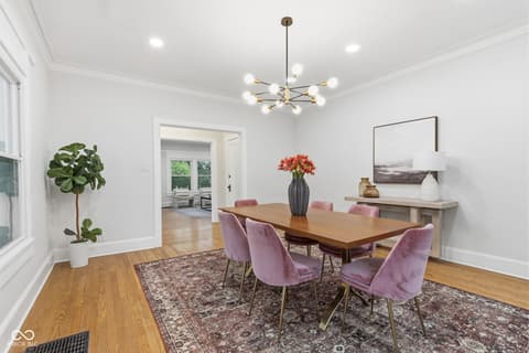Dining room at 1207 Van Buskirk Road, Anderson, IN