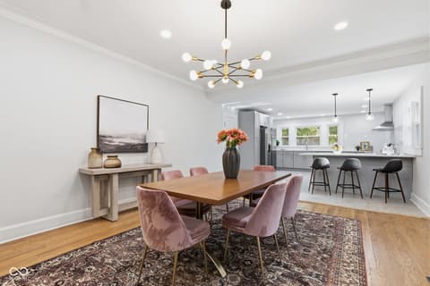 Dining room at 1207 Van Buskirk Road, Anderson, IN