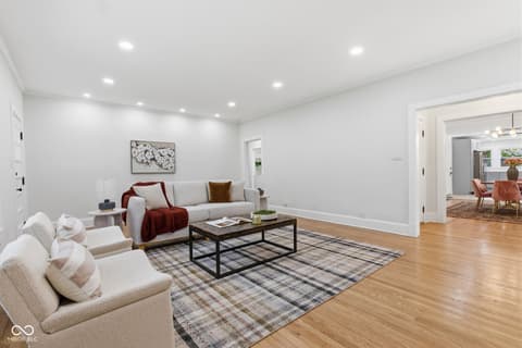 Living room at 1207 Van Buskirk Road, Anderson, IN