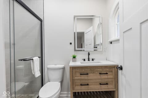 Primary bathroom at 1207 Van Buskirk Road, Anderson, IN